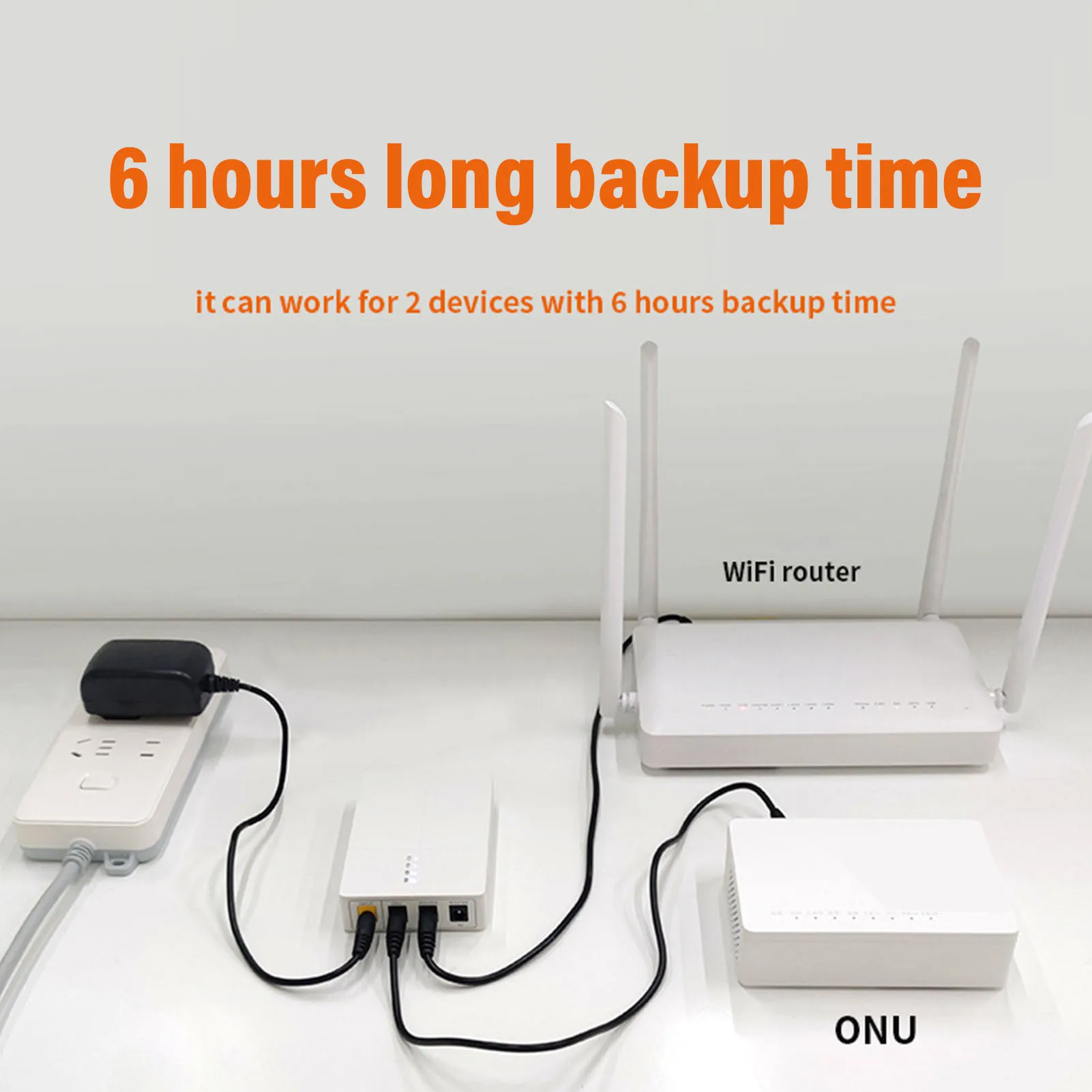 كاميرا احتياطية صغيرة UPS بتيار مستمر احتياطية 6000 مللي أمبير في الساعة مودم توجيه مصدر طاقة غير منقطع لمودم التوجيه #3