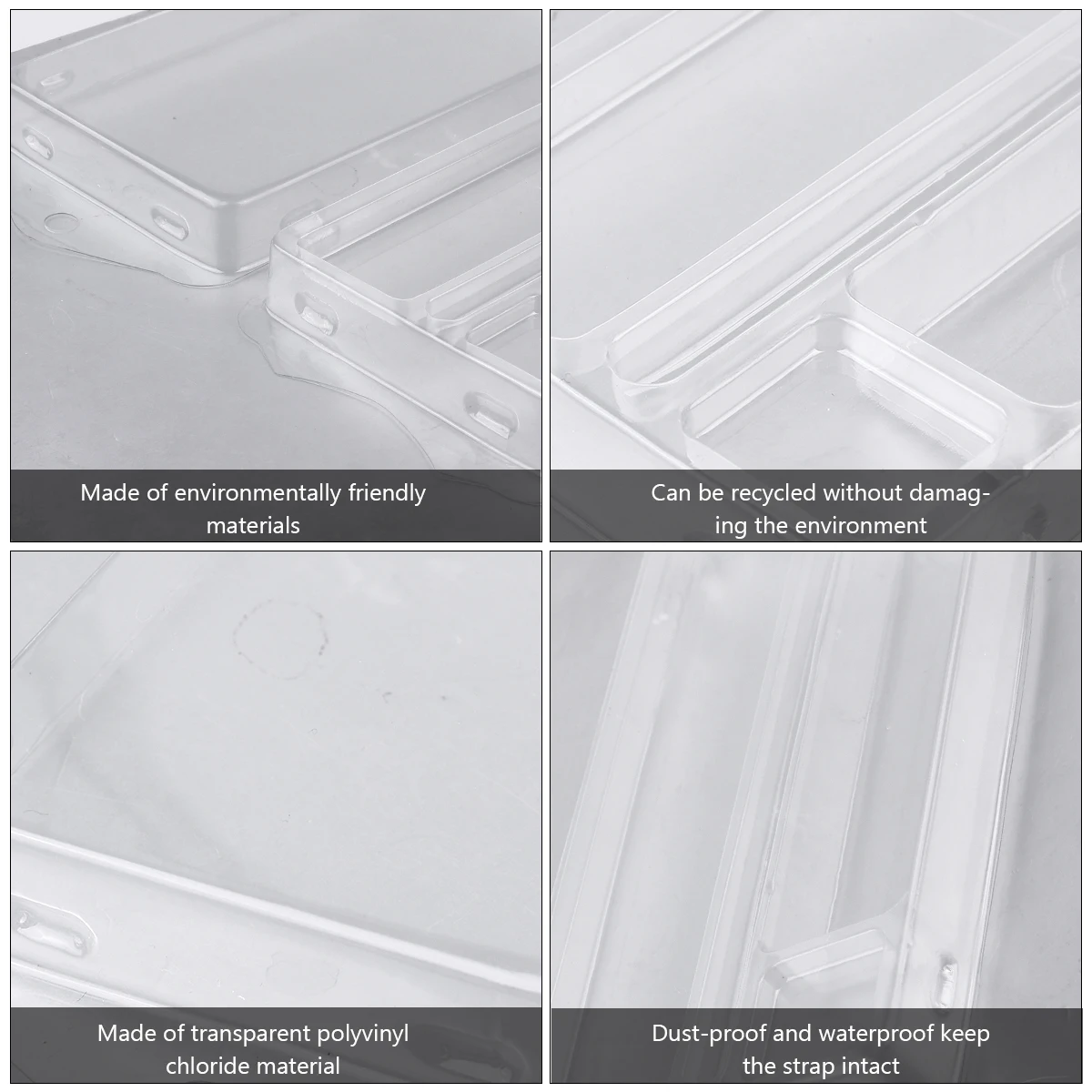 

20 Pcs Plastic Strap Box Watch Band Holder Storage Bag Accessories for Watchband Pvc