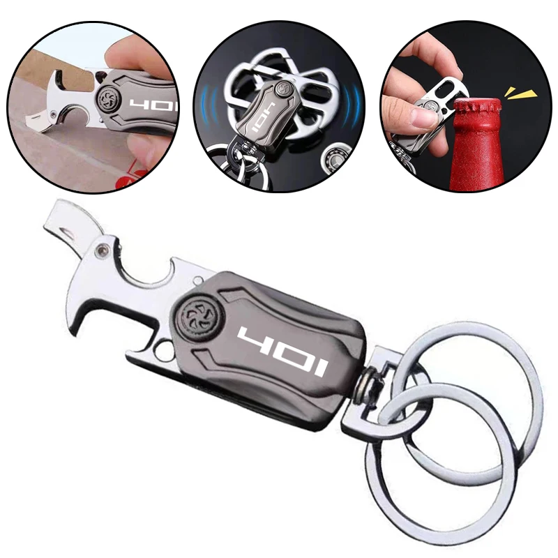 

MultiFunction Keychain Fingertip Gyro Spiner Gyro Anxiety Relief Portable For Husqvarna Svartpilen 401 Bottle Opener Keyring