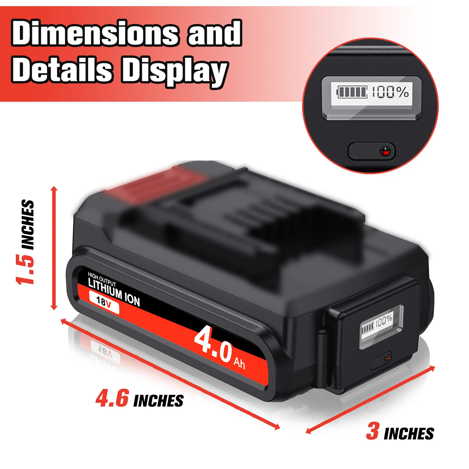 Battery For EINHELL EIN18C2 4000mAh 18V Rechargeable Battery For EINHELL Power X-change PX-BAT4 PX-BAT52 GE-LC 4511396 4511437