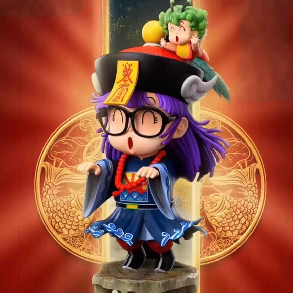 23cm Arale Anime Figure IQ Doctor Arale Cosplay Zombie Figures Cute Arale Statue Collect Decor Model Doll Kid Birthday Gifts Toy