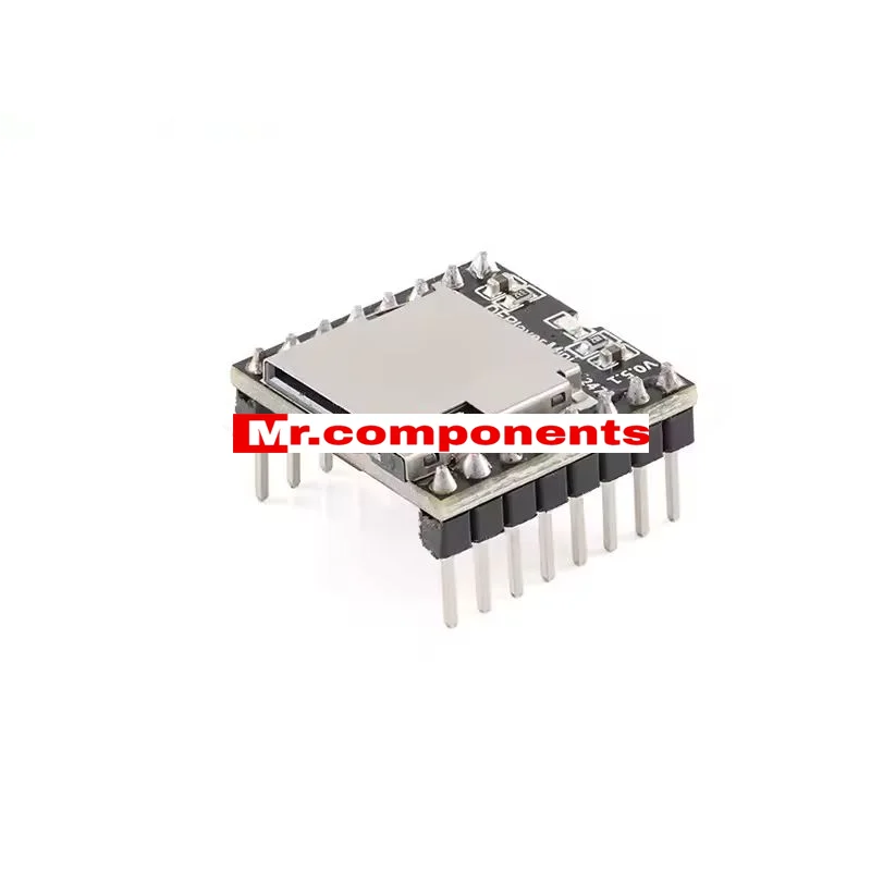 1PC DFPlayer Mini Módulo Reproductor MP3 16P Tarjeta TF Disco U MP3 DF Player Placa de Módulo de Audio/Voz IO/Puerto Serial/AD para Arduino Nuevo