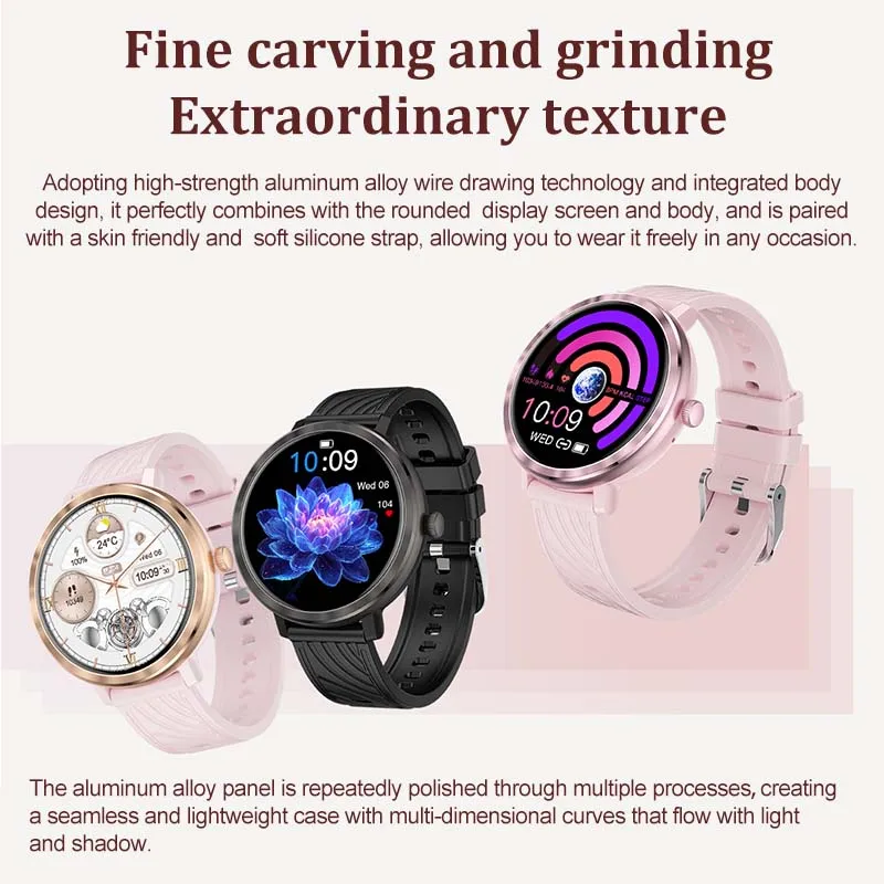 Reloj inteligente Amoled súper fino para hombres y mujeres, llamada Bluetooth, frecuencia cardíaca, monitor de salud, asistente de voz, MT55, 1,43 ", 2024