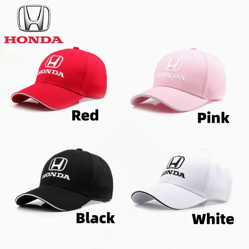 1 SZTUK Modna czapka samochodowa z kaczym językiem do Hondy 3D Hat Auto MOTO GP Racing F1 Czapka z daszkiem Regulowana codzienna czapka typu Trucker