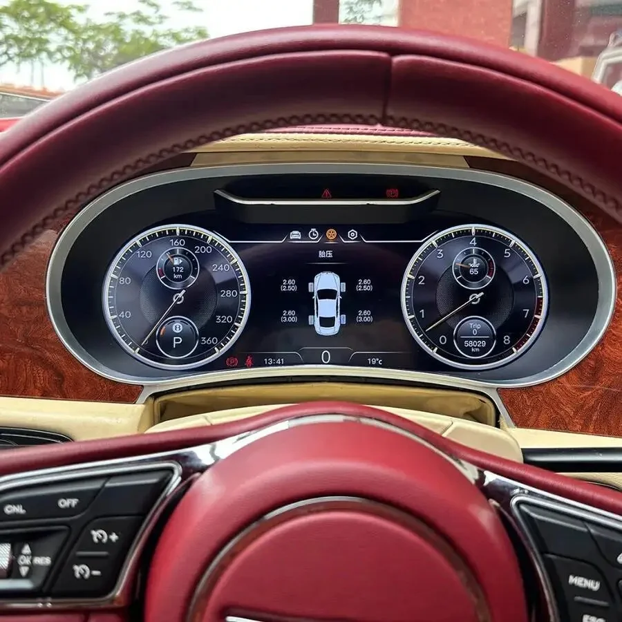 12.3inch LCD Instrument Android For Bentley Flying Spur/Continental GT 2005-2012 Digital Cluster Dashboard Speedometer Dashboard