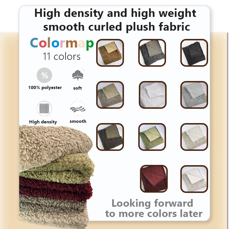  Ultra Soft White Mink Curled Teddy Bear Woolen Fabric 160x80cm Artificial Fur Polyester Fiber DIY Clothing Calculated By Meter