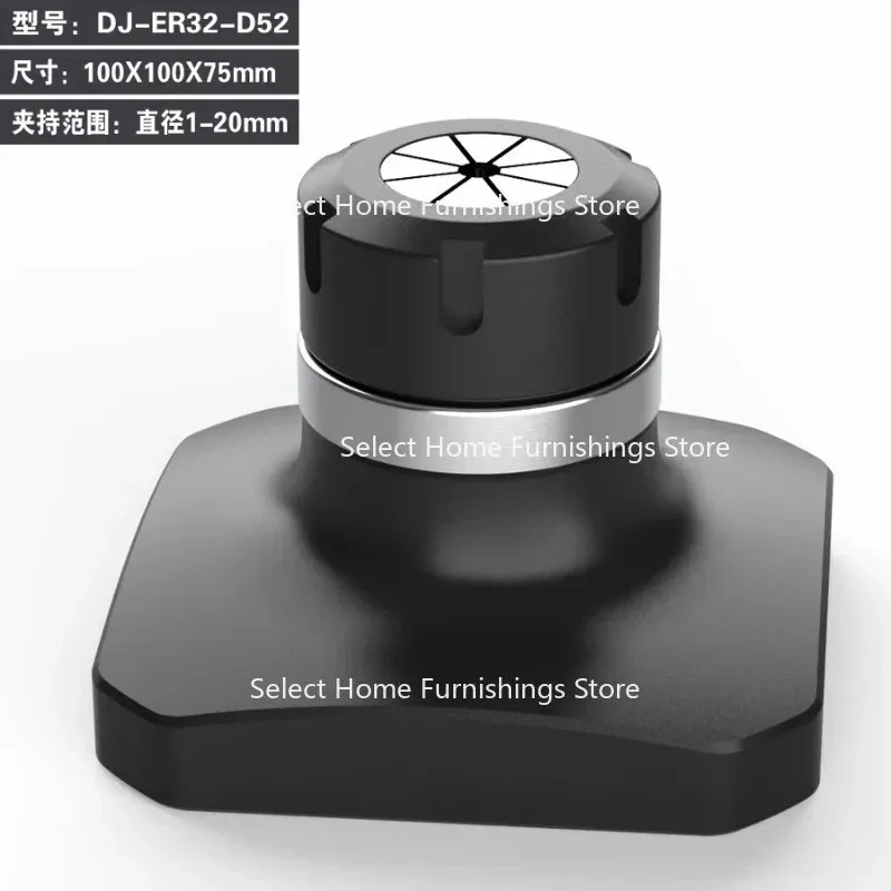 

Apply To DJ-ER32 Clamp Seat - D52 M8 Latin Fixture Self Centering Vise Quick Change Four or Five Axis L-block Bridge Plate