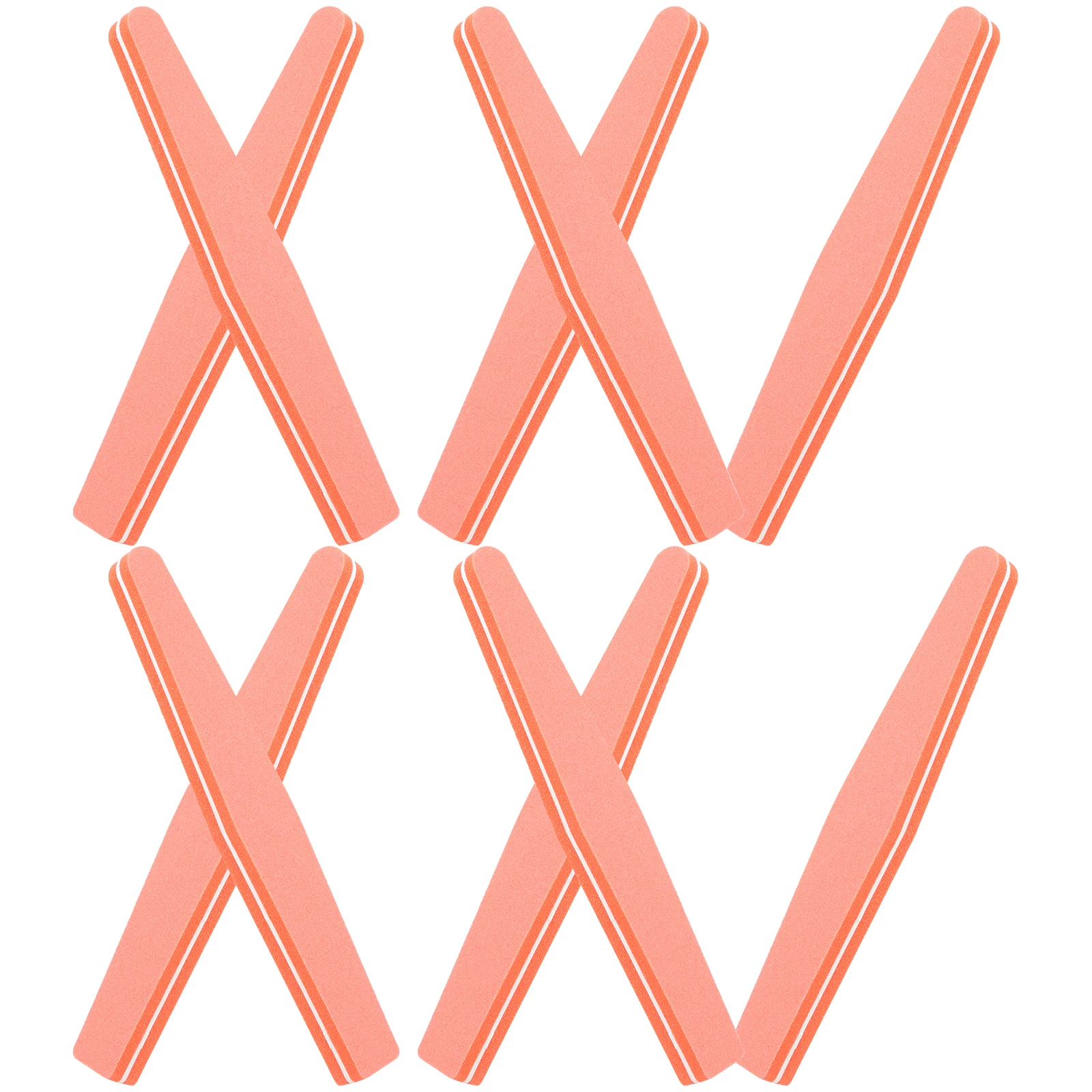 

10pcs Double Nail Files Nail File Board Colorful Boards Orange Women Baby Professional Manicure Tools