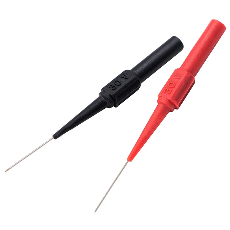 30V Car Tip Probes Diagnostic Tools Auto Multimeter Test Leads Extension Back Piercing Needle Tip Probes Mechanical Tools