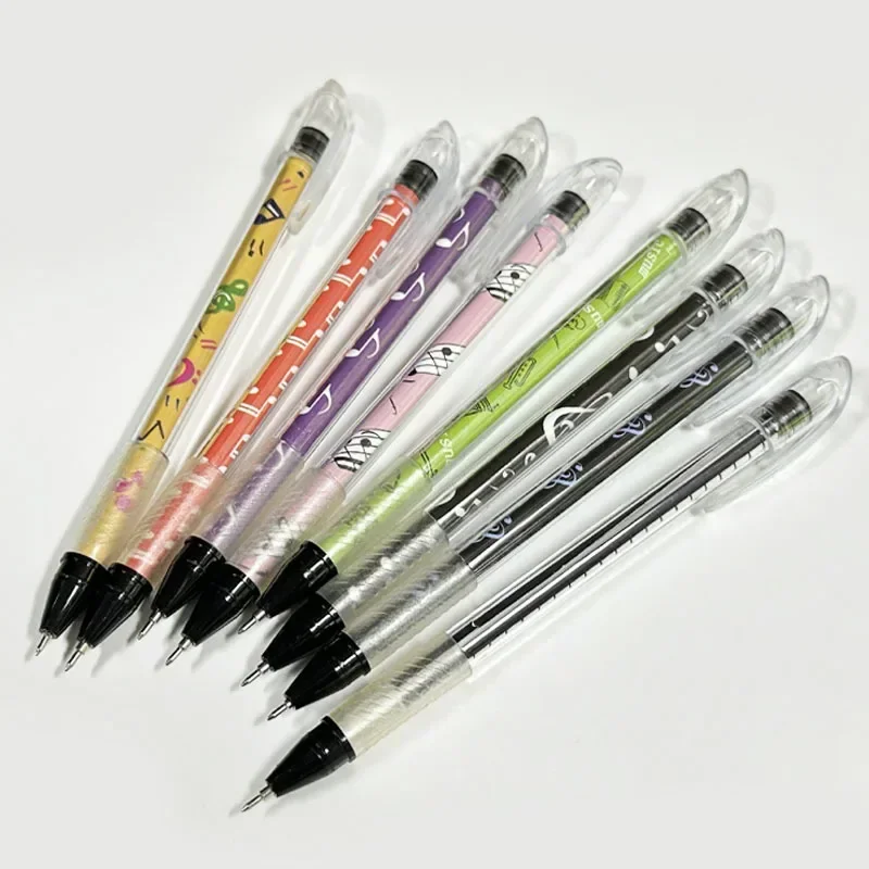 3Pcs/set Piano Music Notes Staff Music Theme Ballpoint Pen 0.5mm Kids Note Exam Writing Pen Students Back To School Stationery