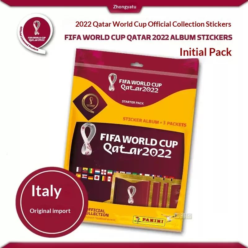 Genuine Panini FIFA World Cup Qatar 2022 Official Stickers Rare Parallels Blue Red Purple Green Black 1/1 Gift for Soccer Fans