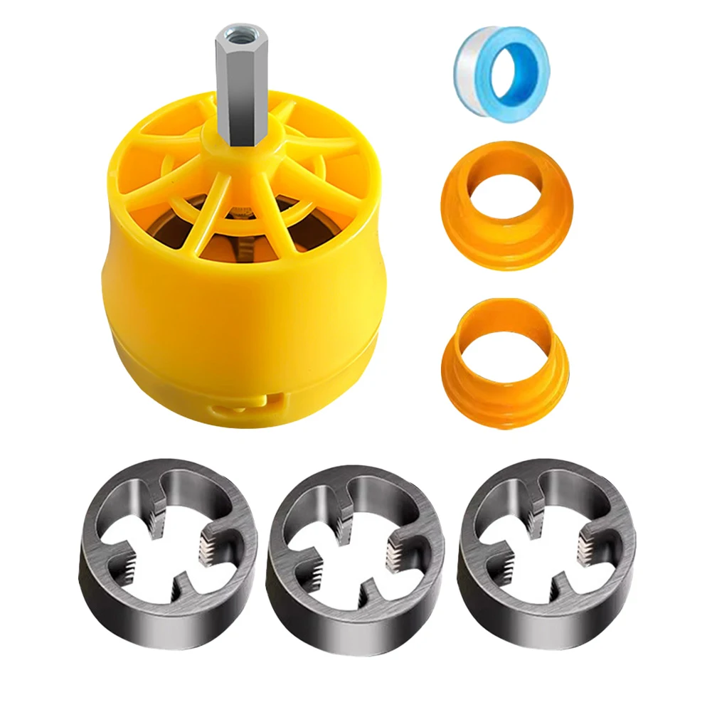 

Изящный и практичный набор нитевдевателей для труб из ПВХ для точных задач на резьбу, с простым креплением на электрические дрели.