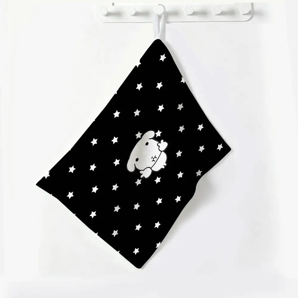 Ganadi Polyester Cotton Hand Wiping Towel, Anti-shrink Hanging Kitchen Cloth for Household Cleaning