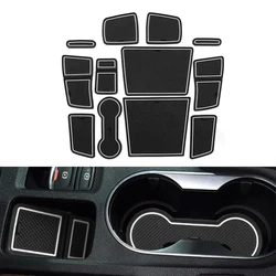 Auto Anti-Slip Door Groove Pad For Renault Captur 2019 2020 Rubber Gate Slot Mat Cup Holder Cushion Car Interior Accessories