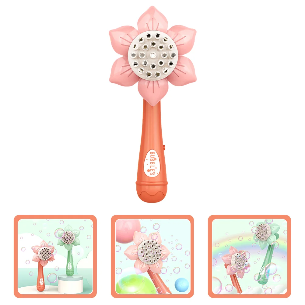 Sunflower Bubble Machine Toy Blowing Tool Adorable Plastic Making Toddler Child