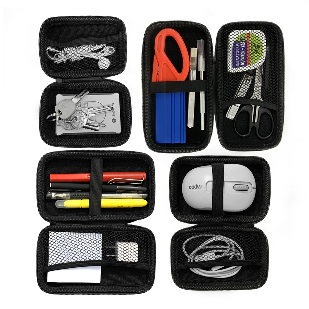 Car Storage Bag Car Terminal Removal  Repair Tool Kit Organizer Bag Multiple Sizes Carbon Fiber Pattern With Zipper
