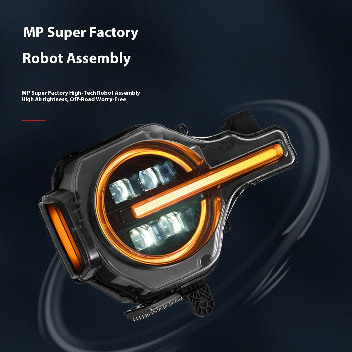 For ford Bronco Liema MP Four-Eye LED Integrated Headlights Low High Configuration First Batch Robot Assembly Four-Lens Design