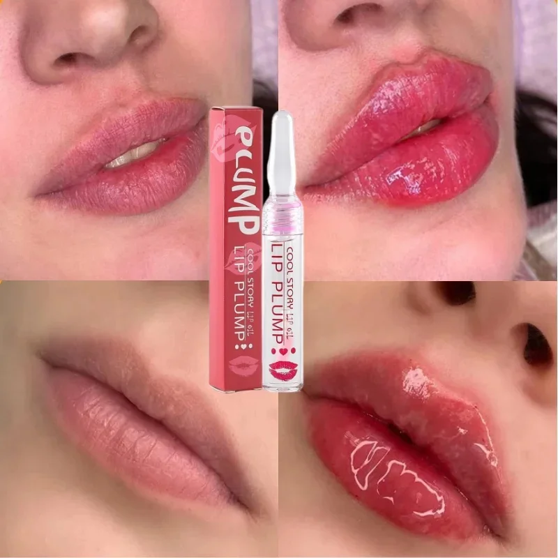 Instant Volumising Lip Plumper Oil Extreme Enhancer Lip Gloss Serum Increase Elasticity Moisturize Nourish Sexy Lip Care