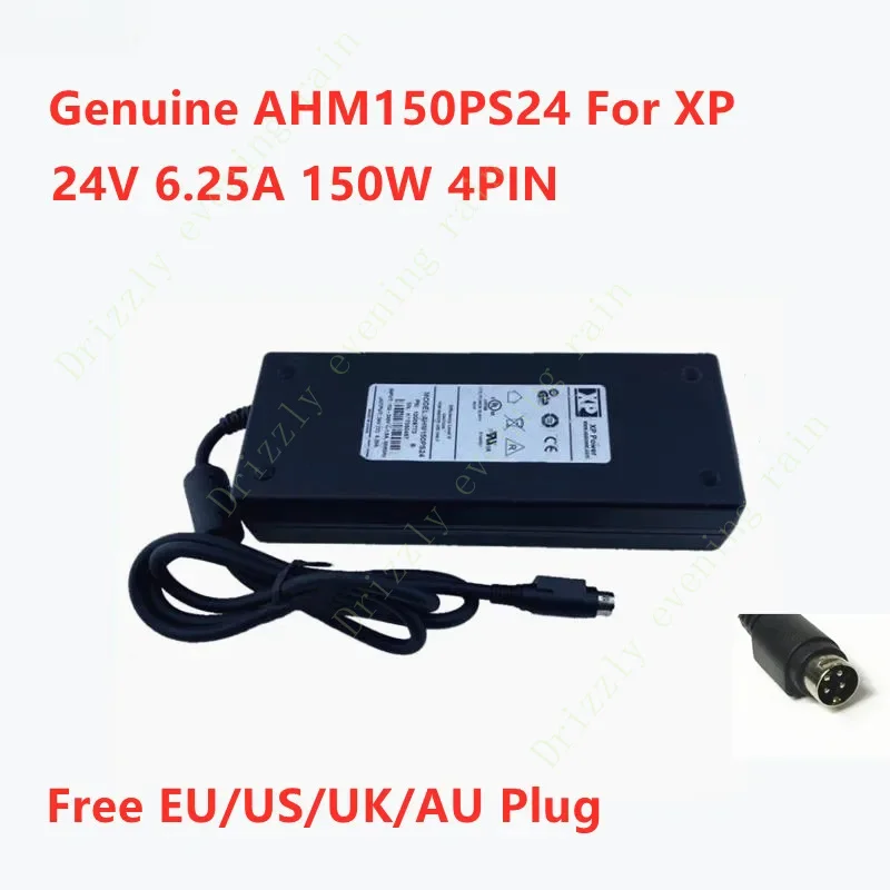 Genuine for  XP AHM150PS24 24V 6.25A 150W 4PIN 10009773 AC Power Adapter For Medical Power Supply Charger