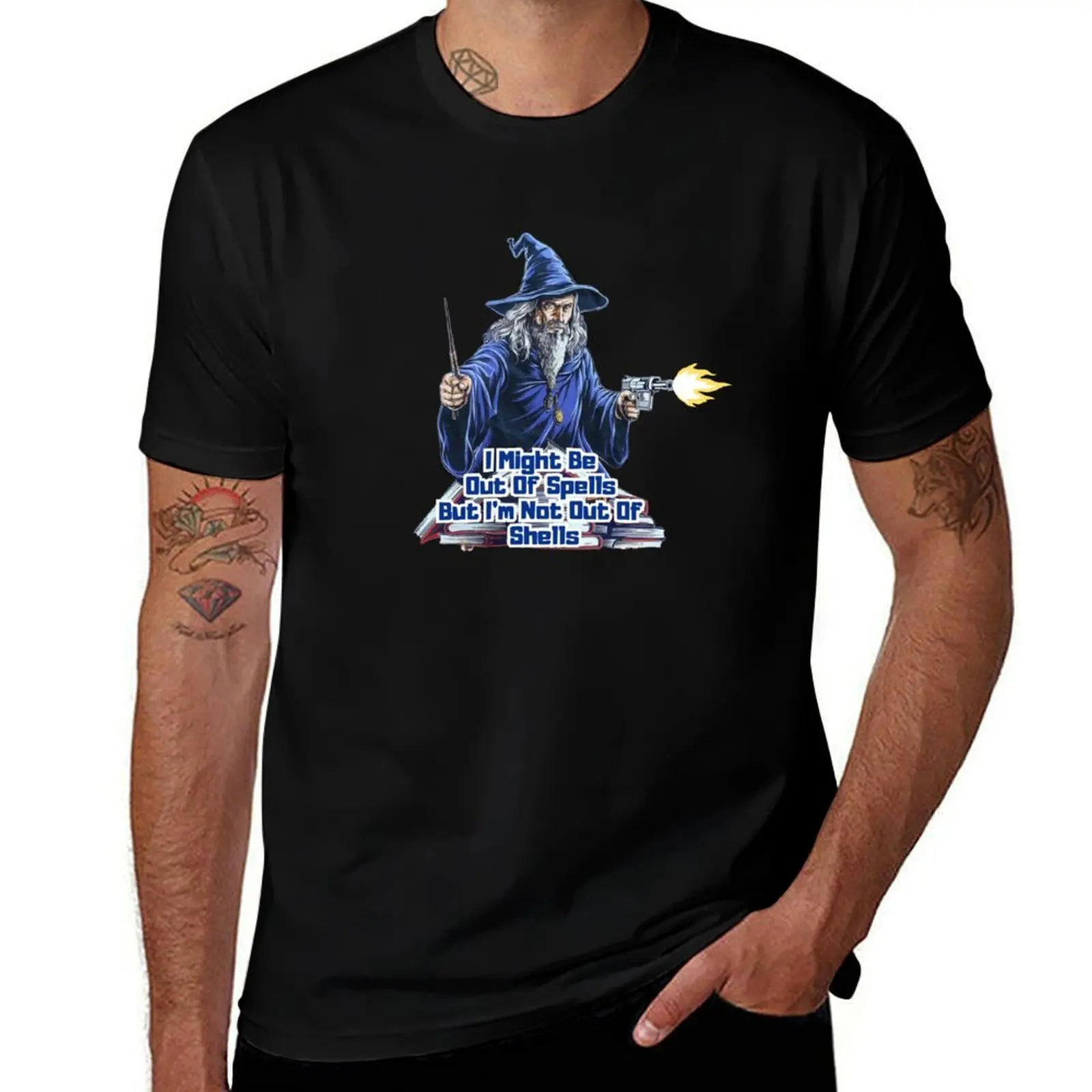 I Might Be Out Of Spells But I'm Not Out Of Shells... T-Shirt Work Utility Short Sleeve Shirt T-Shirt