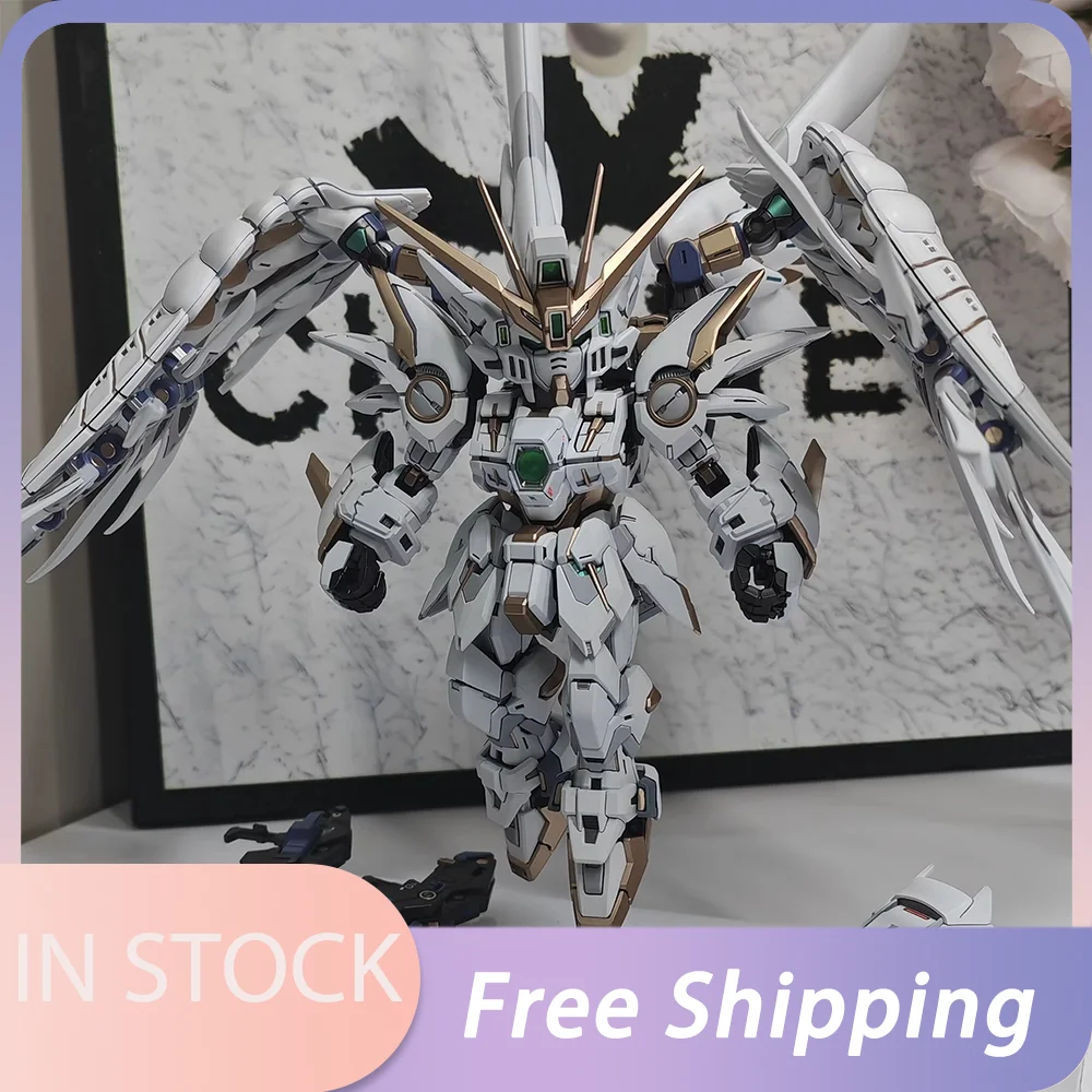 Gl Model Mgsd Wing Snow White Xxxg-00ysw Zestaw Modelarski do Składania Wing Zero Ew Xxxg-00w0 Figurka Akcji Robot Plastikowe Modele Zabawki
