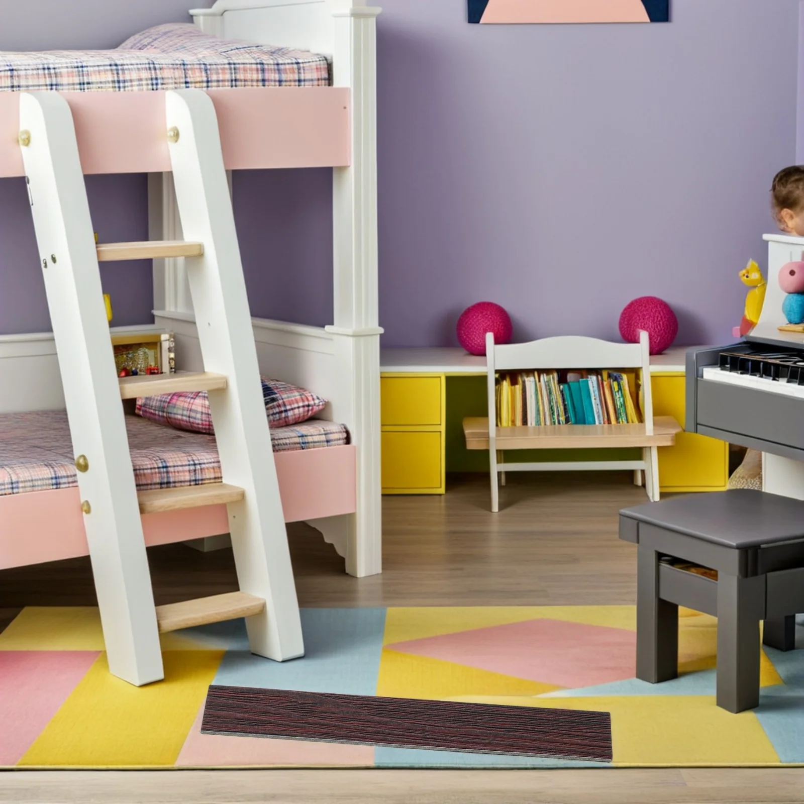 40 قطعة أرضيات مصغرة لوحات ذاتية اللصق مقياس 1:12 حبوب خشبية واقعية سهلة التركيب لوازم ديكور بيت الدمى اكسسوارات #4