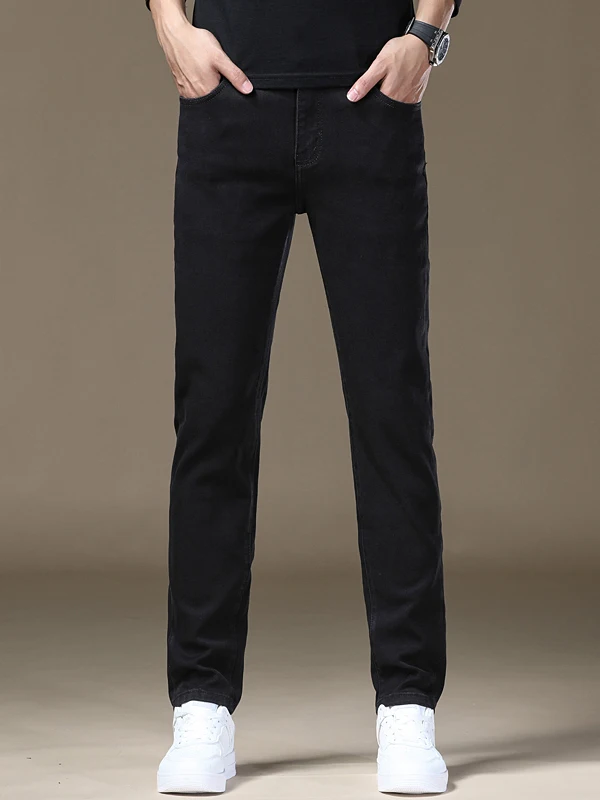 

Элитные ретро-джинсы для мужчин: легкие, роскошные, зауженные, повседневные, универсальные, для весны и осени