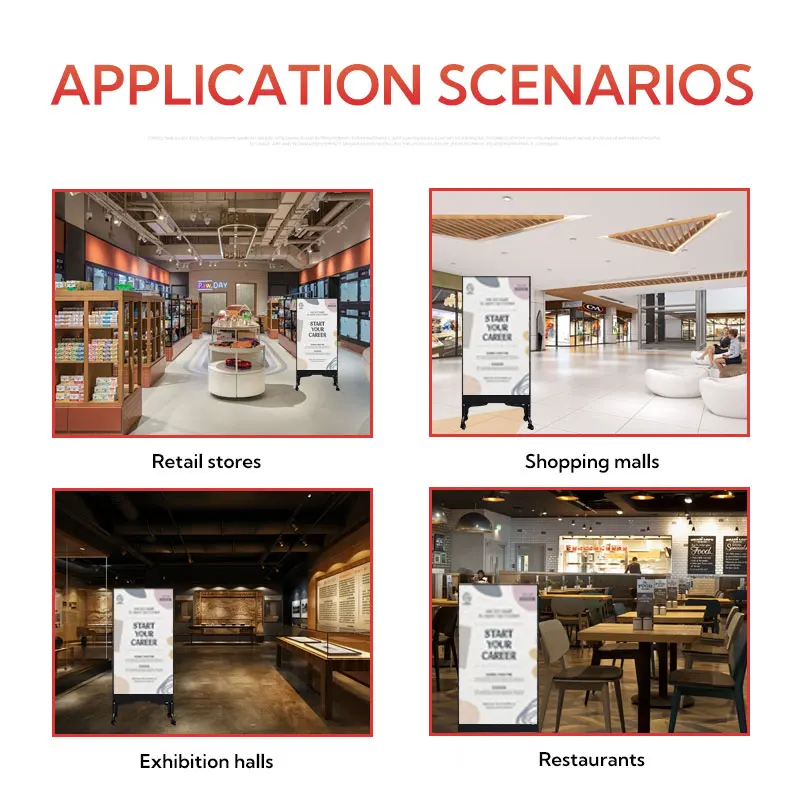 كشك شاشة LED شفاف رفيع للغاية يعمل باللمس عالي الدقة لمتاجر البيع بالتجزئة ووظيفة الرسوم المتحركة لمراكز التسوق