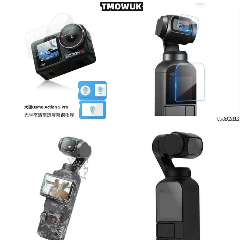 

For DJI Pocket 1 2 Osmo Pocket 3, High-Quality Screen Protector For Action 2 4 Pro.