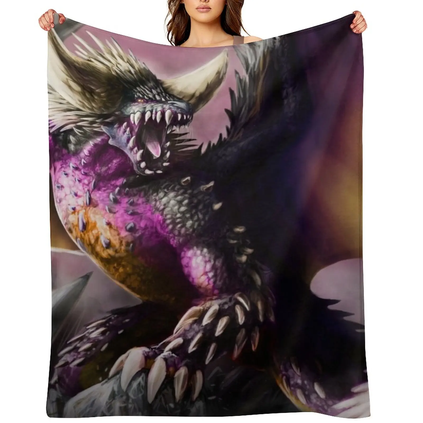 

Nergi Throw Blanket anime bed plaid Plaid on the sofa Flannels Blankets