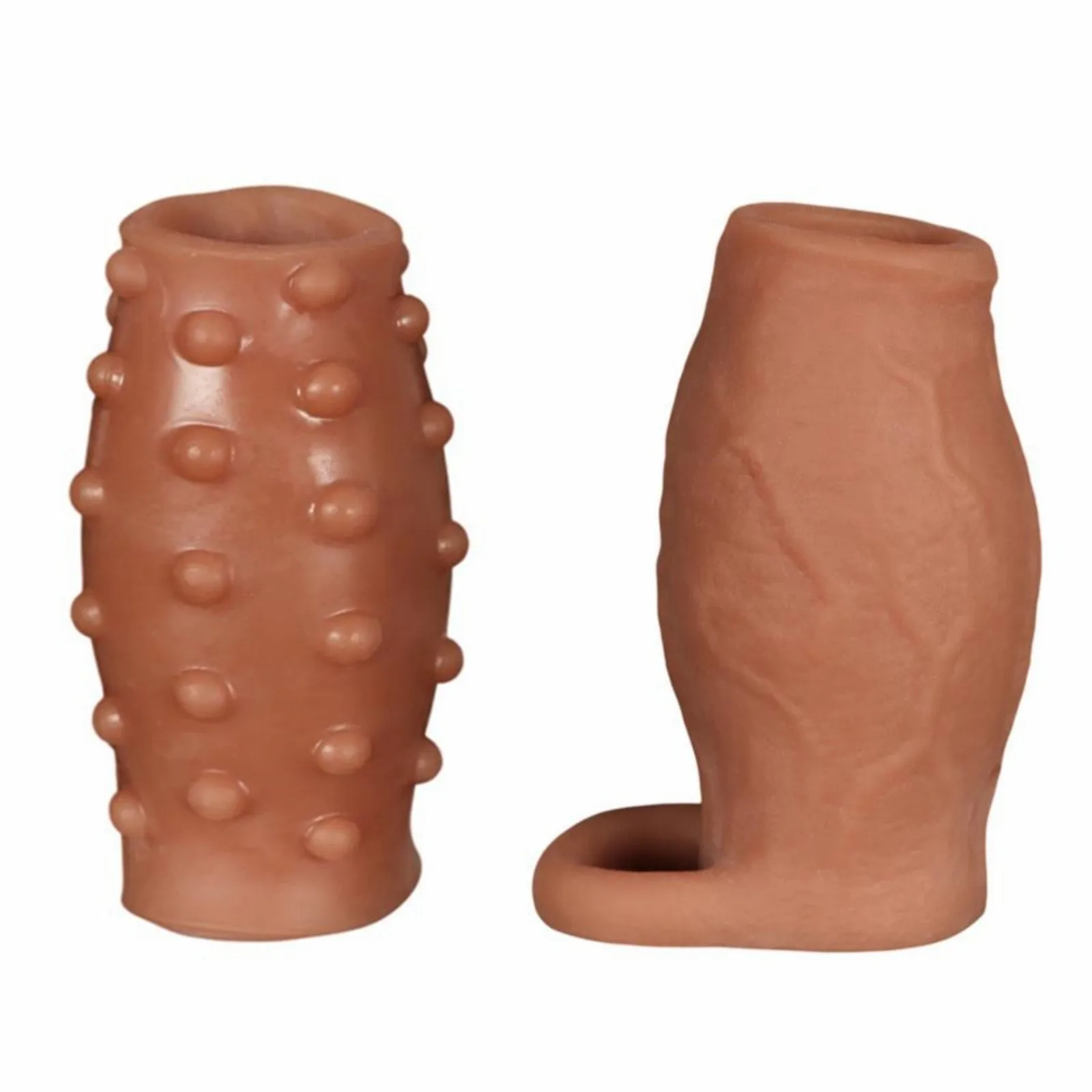 Dick Sleeve Enlargement Lock Sperm Dildo Penis Ring 18 Adult Men Sex Toys Soft Silicone Enlarged Thick Cock Sleeve Male Sexy Toy - view 6