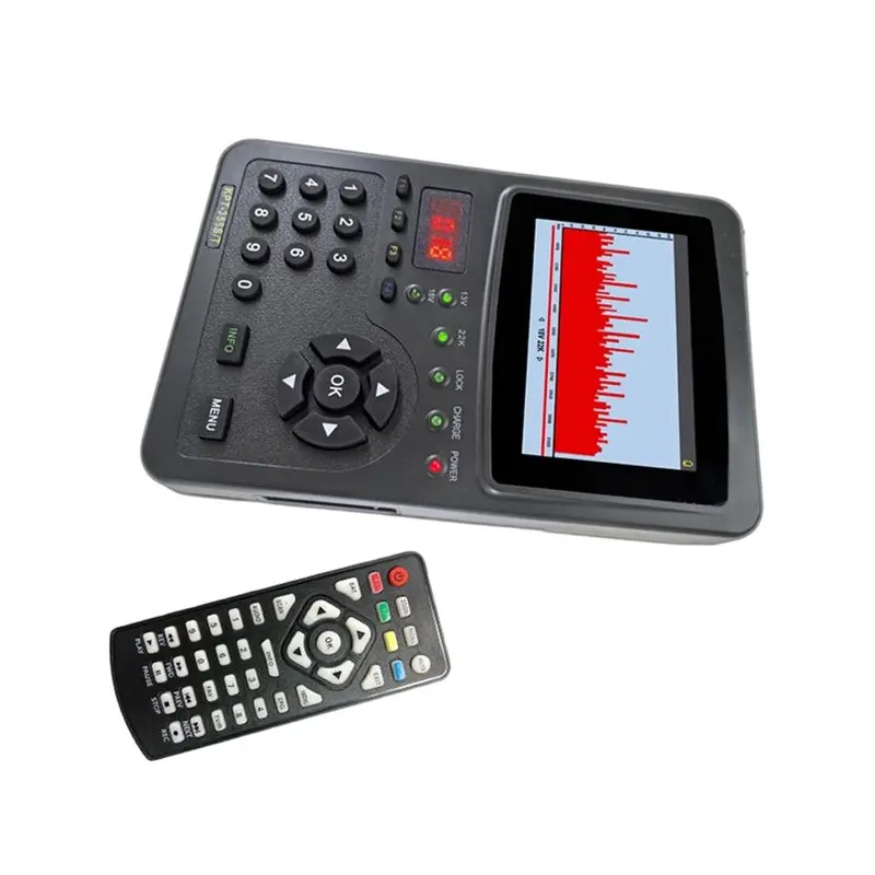A55T Digital Sat Finder 3.5-Inch Display DVB-S2/T2/CH Handheld Multifunctional HD Satellite Receiver Meter Tester 2026 Test