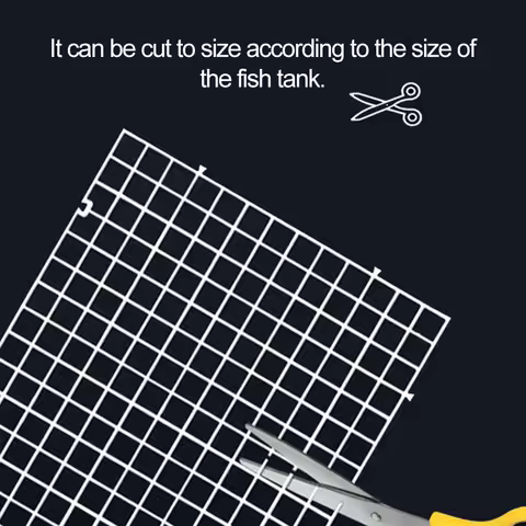 Cuttable Spliceable Filter Pump Separator Fish Tank Accessories Acrylic Aquarium Bottom Isolation Board Divider Net Plastic Grid