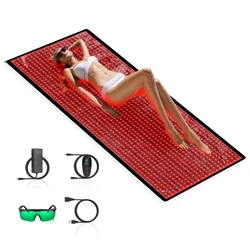 Red Light Therapy Devices Near Infrared Mat 1280pcs LED Large Pads for Whole Full Body Mat Blanket Home Relaxation Device