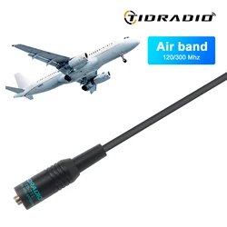 TIDRADIO TD-AM Aviation Band Antenna 120/300Mhz for TD-H3 Two Way Radio Walkie Talkies,SMA-Female Air Band Antenna