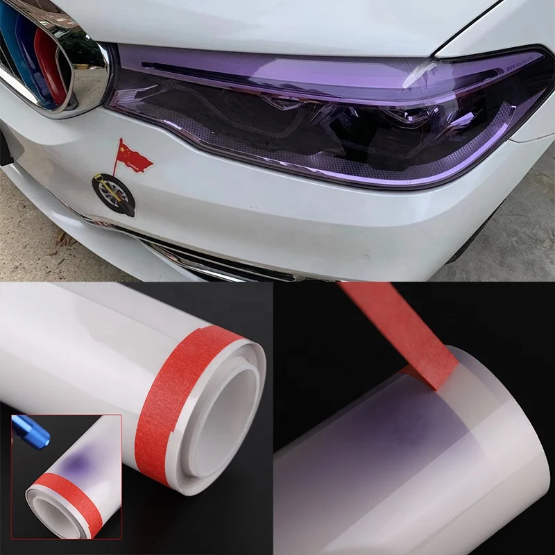 

Photochromic Car Decoration Tpu Headlight Protector Film Headlight Tint Film Smoke Headlight Film Protection