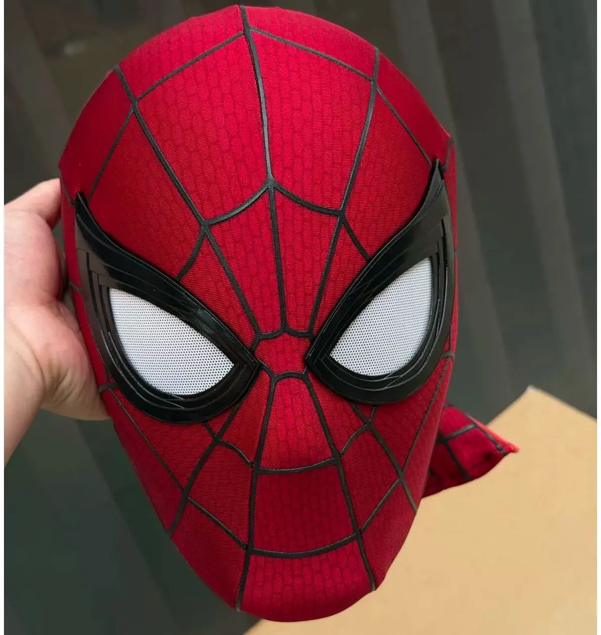 Nueva Máscara de Cosplay de Spiderman para Adultos, Réplica 1:1, con Cubierta Trasera Magnética, Tiras de Telaraña 3D, Casco de Cosplay con Carcasa de Resina