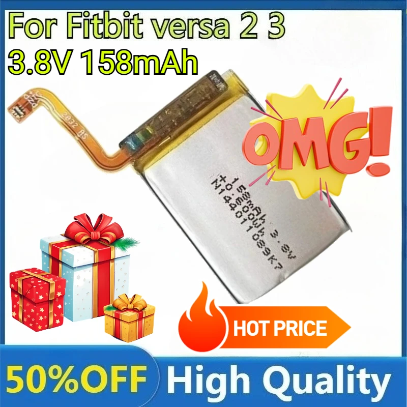 

For Fitbit Versa 3 Versa3 Sense 511 512 Versa Lite Versa2 High Quality Battery New 158mAh~260mAh 332327 Battery