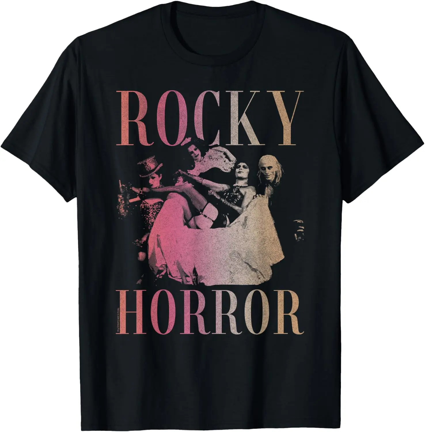 Group Shot Distressed Poster T-Shirt Vintage Style Graphic T‑Shirt, Retro Tee, 100% Cotton Soft Lightweight Crew Neck Unisex Casual Short Sleeve Tops For Men Women Daily Wear