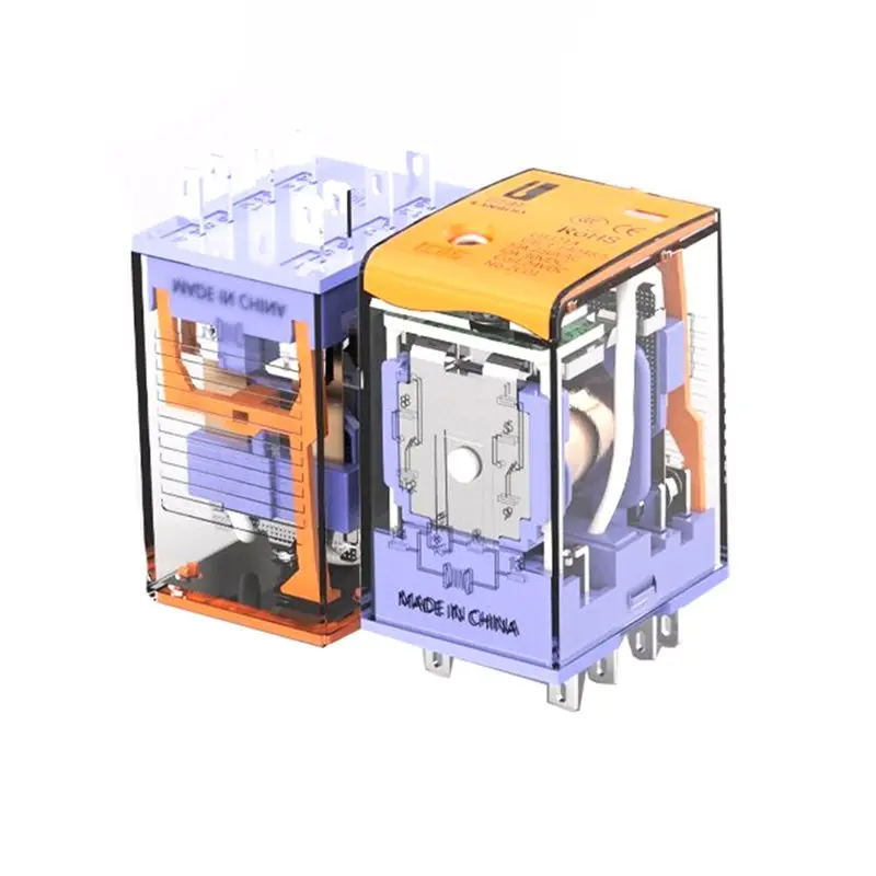 New!J21A Intermediatei Relay DC24V 2NO+2NC Mini General 8Pin Relay Intermediatei Relay