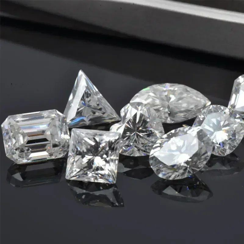 

Moissanite Stone Wholesale White Multiple Shapes D Color Vvs1 Moissanite Stone Jewelry Making Materials with GRA Certified