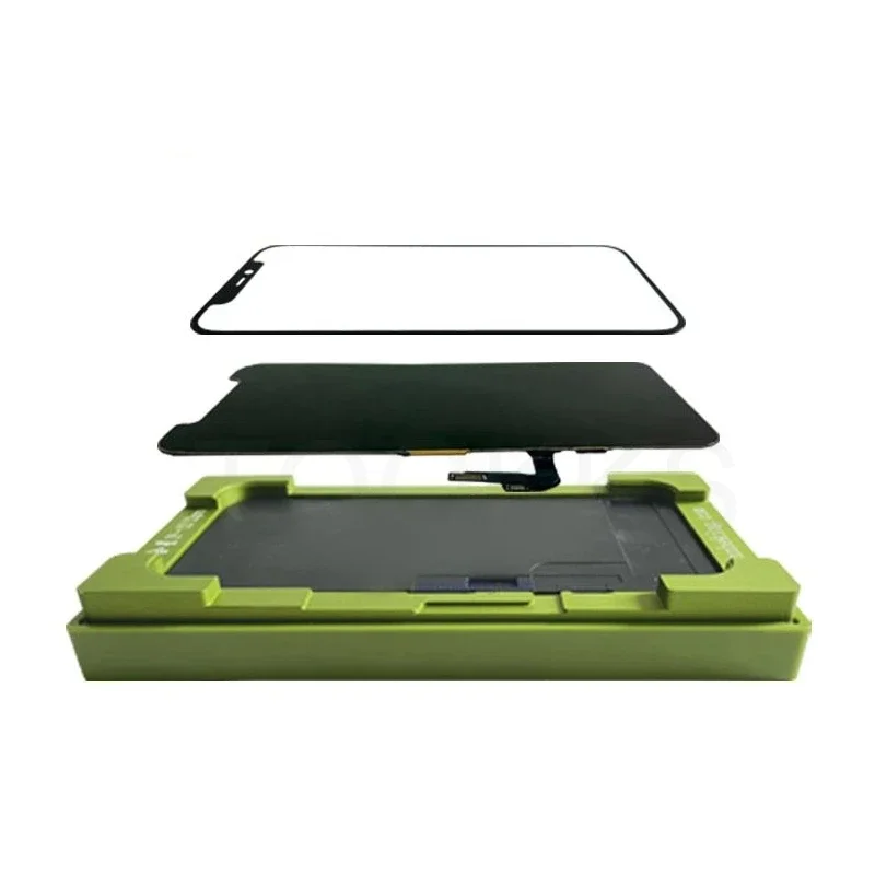 15 Pro Max 2 in 1 Out Frame LCD Glass Lamination Mold For iPhone X 12 13 14 15 Pro Max LCD Screen Glass OCA Green Laminate Mold