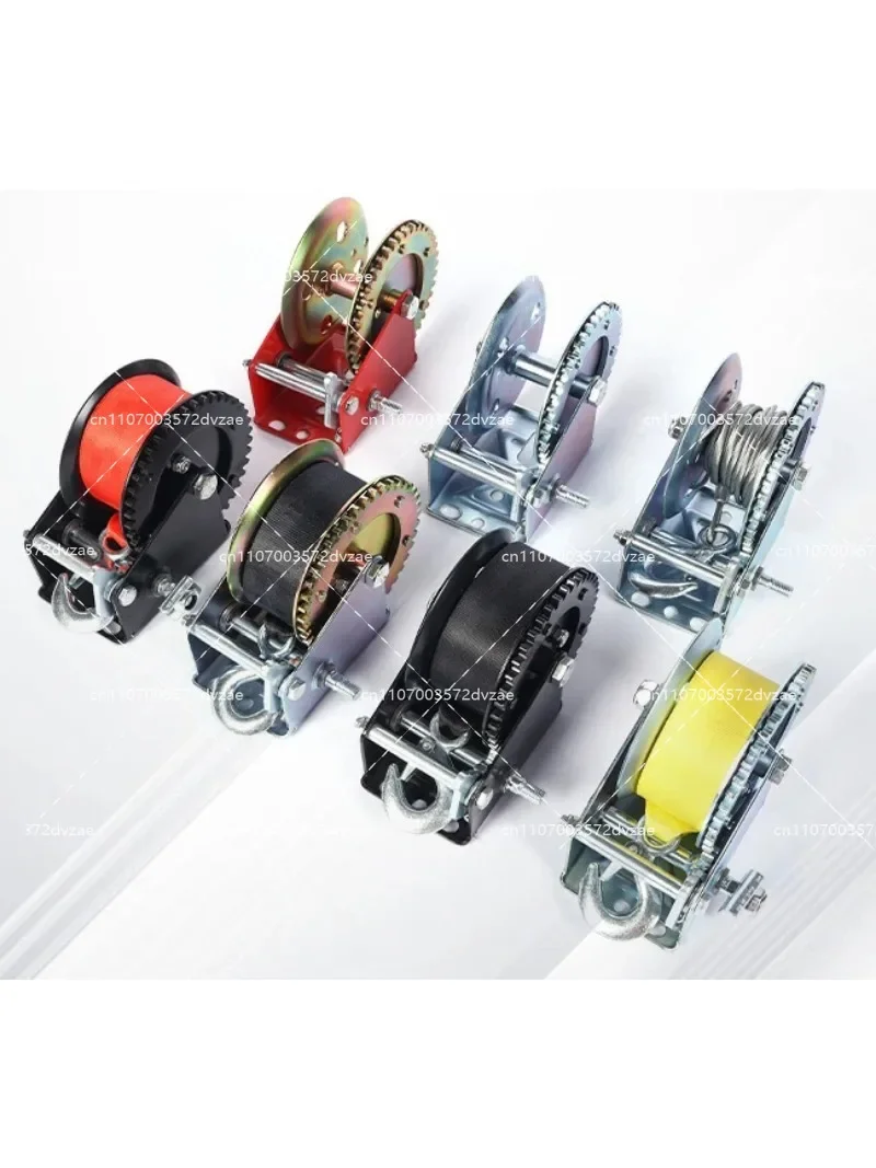 1200 Lbs Manual Hand Winch Traction Winch with Wire Rope for Vehicle Recovery And Towing
