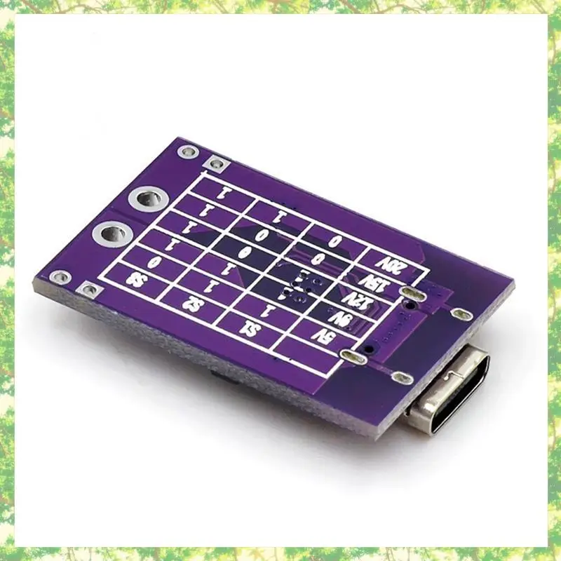 Smart-1 Buah Tipe-c QC PD2.0 PD3.0 Ke DC Spoof Detektor Poll Pemicu Isi Daya Cepat USB-PD Papan Perubahan Catu Daya Notebook