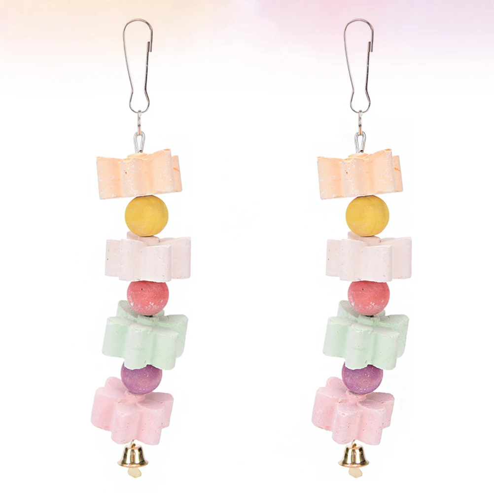 

2 pcs Flower Shape Mineral Stone Chew For Pets Hamster Rabbit Parrot Guinea Pig Squirrel Teeth Grinding Cage Accessory Bright