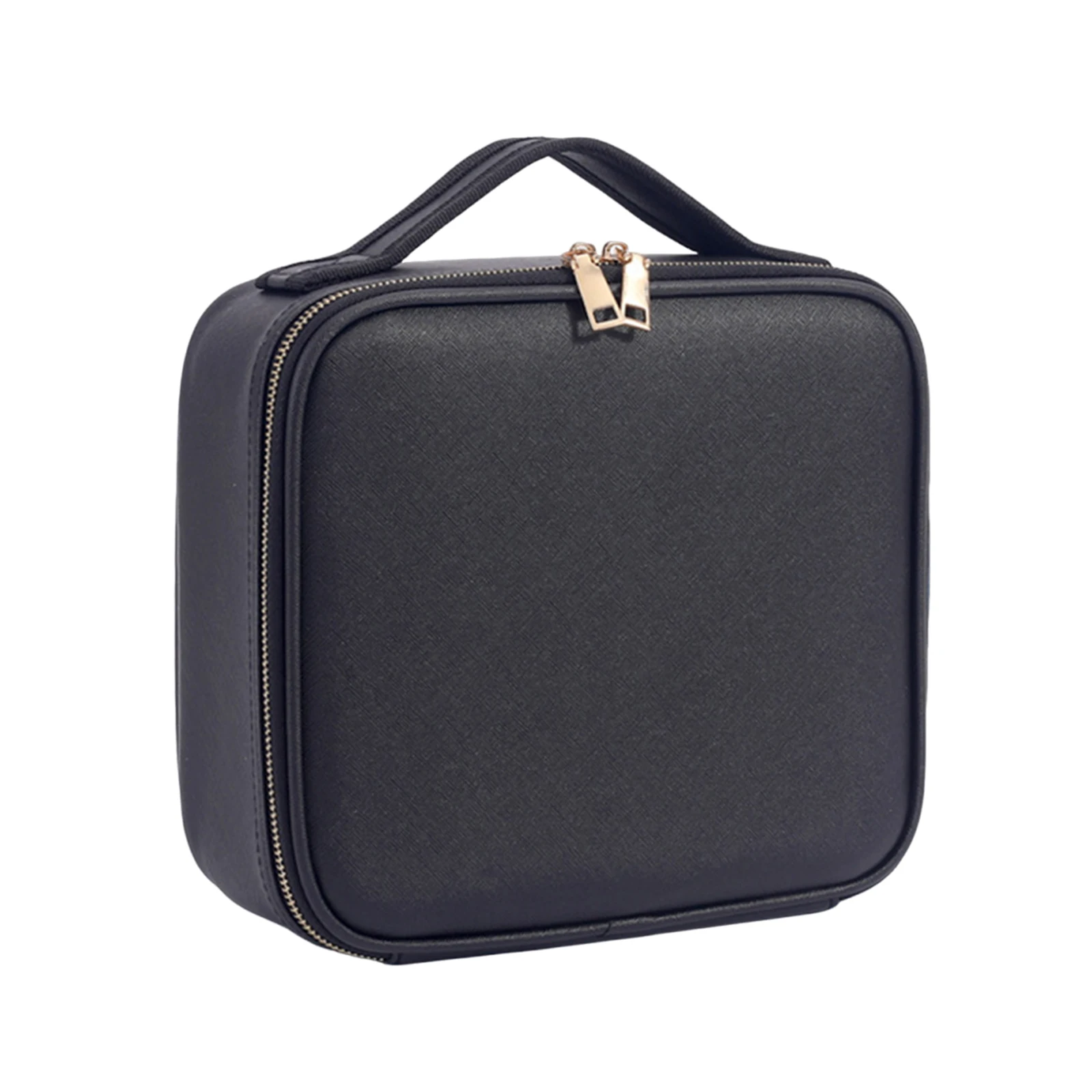 

Нейлоновая дорожная косметичка с регулируемыми разделителями для женщин (черная)