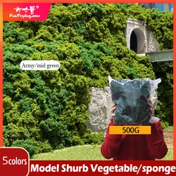 500G Tree Powder Model Sponge Cluster for Bushes Shrubs low Ground Cover DIY Scene Material Green Plant Tufted Railrod Layout