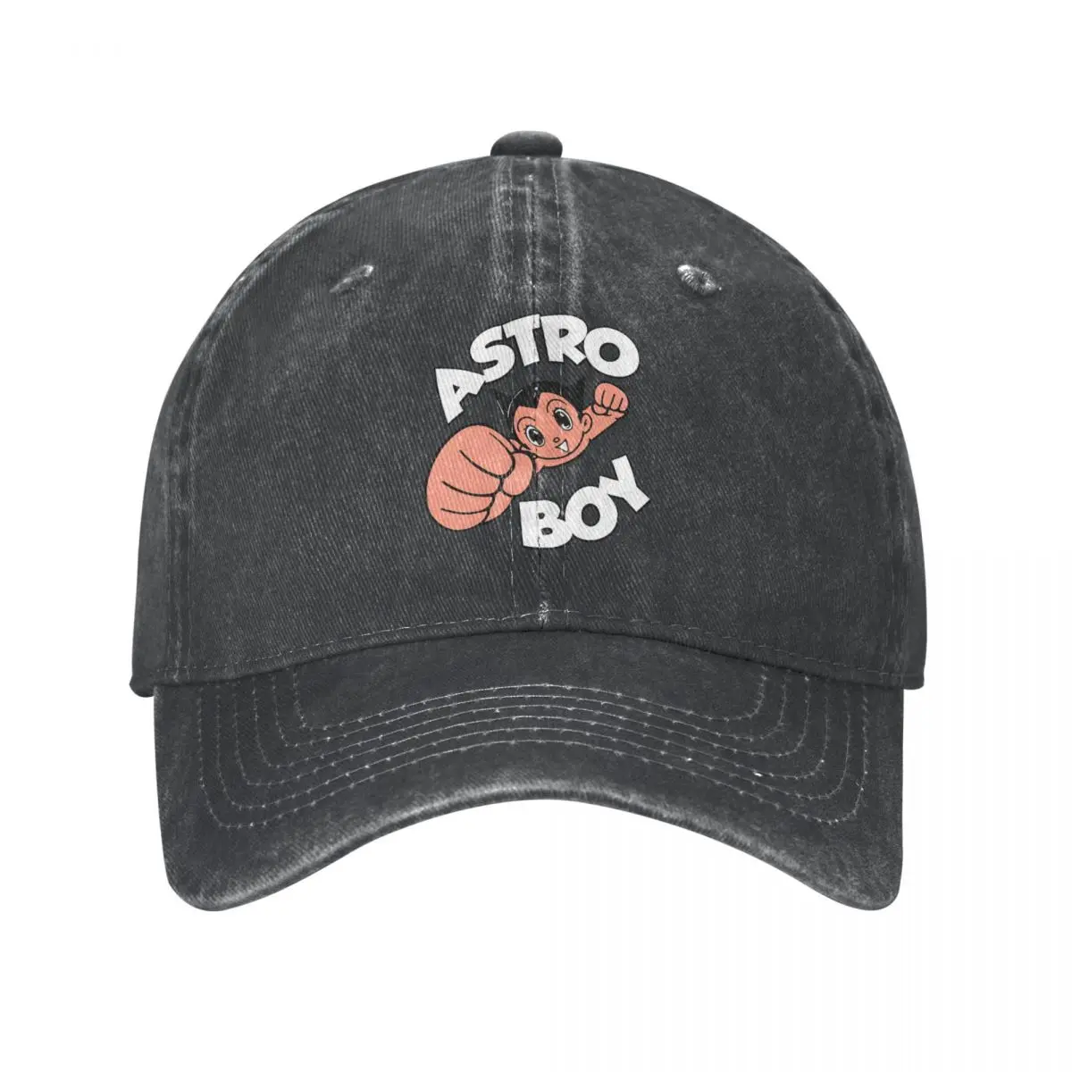 Vintage Funny Astro Boy Cartoon Trucker Hat for Men Women Distressed Denim Washed Snapback Cap Atom Outdoor Activities Hats Cap