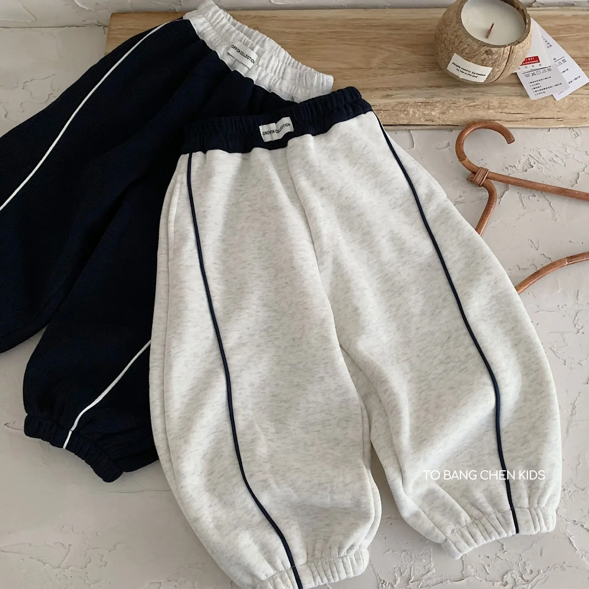 Детская одежда, детские повседневные флисовые штаны, новинка зимы 2025 года, свободные спортивные штаны в корейском стиле, спортивные штаны на шнурке для мальчиков и девочек