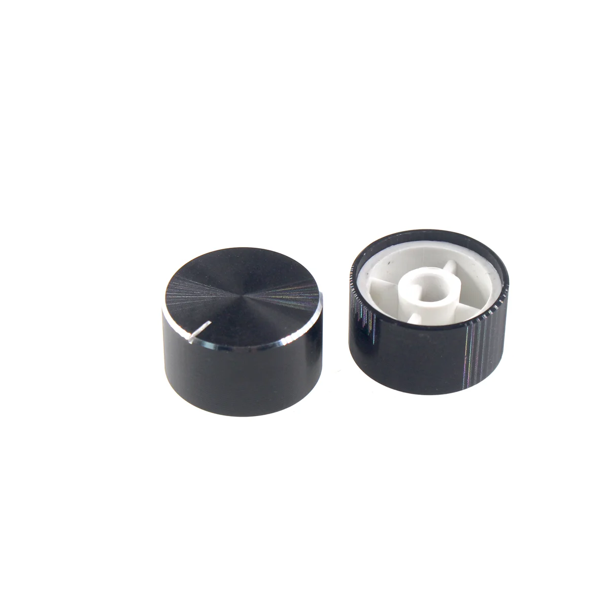 2PCS Aluminum knob encoder sound card potentiometer inner hole 6mm knob precision turning high-quality volume amplifier adjustme